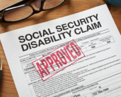 Approved Social Security Disability Claim Form on a desktop