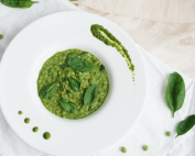 renal diet recipe, spinach couscous risotto